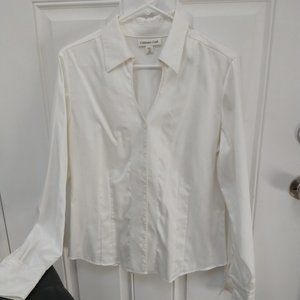 Coldwater Creek Crisp White Blouse